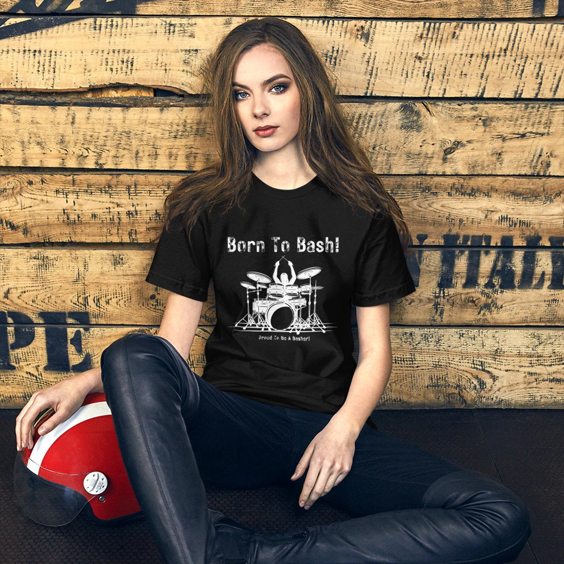 Born To Bash Drummers T-shirt,