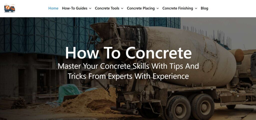 How To Concrete Website Portfolio